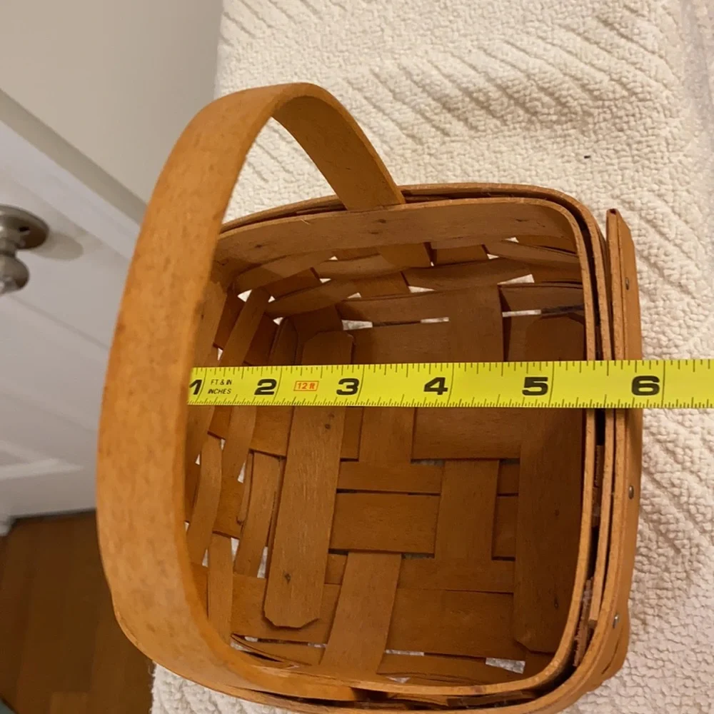 Vintage Longaberger 1996 Brown Square Hostess Appreciation Collectible Basket